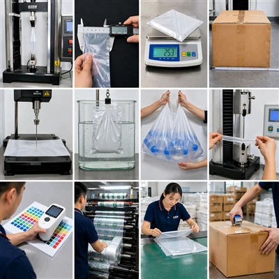 การตรวจสอบคุณภาพอย่างครอบคลุมของถุงบรรจุภัณฑ์พลาสติก: ระบบที่สมบูรณ์ตั้งแต่วั...