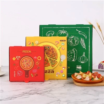 กล่องบรรจุภัณฑ์พิซซ่ากระดาษ Takeaway